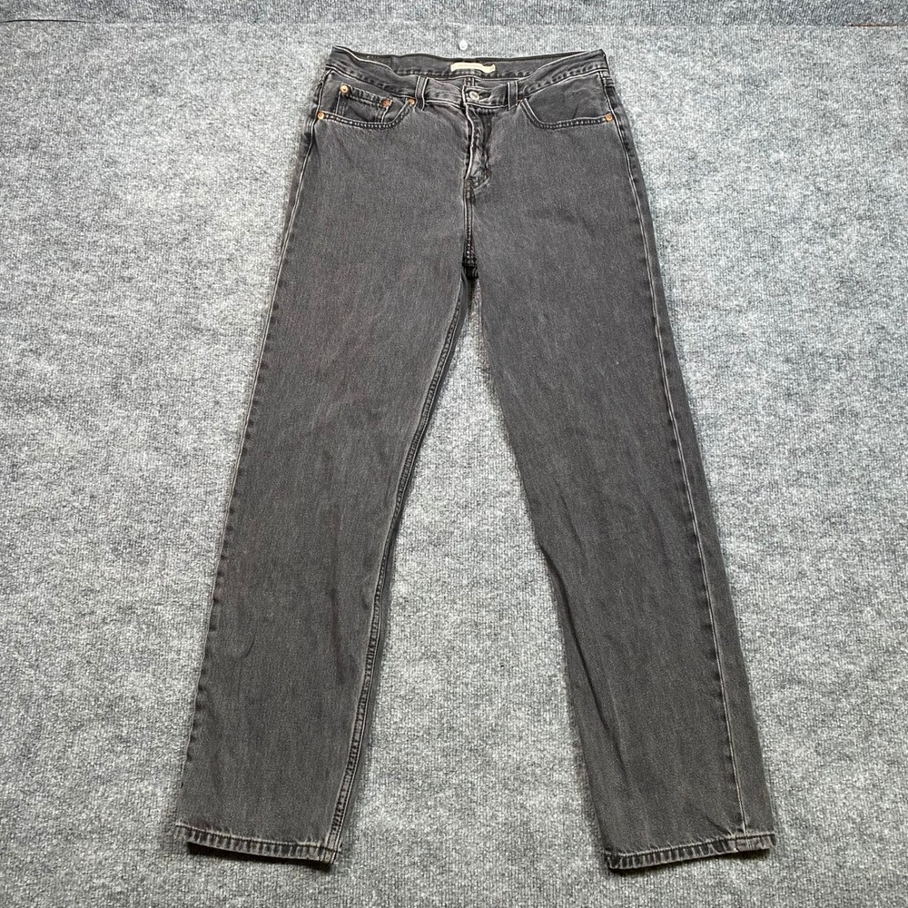 Levis Low Pro Straight Jeans Womens 28 Charcoal Gray Denim Low Rise Straight Leg